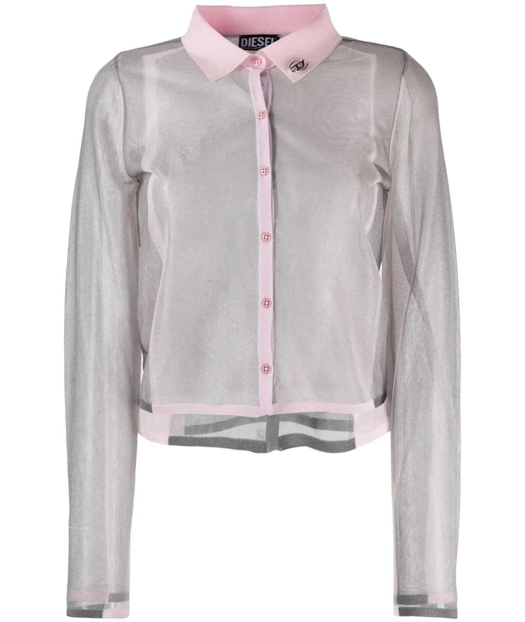 DIESEL Серая полиэстеровая рубашка, фото 1