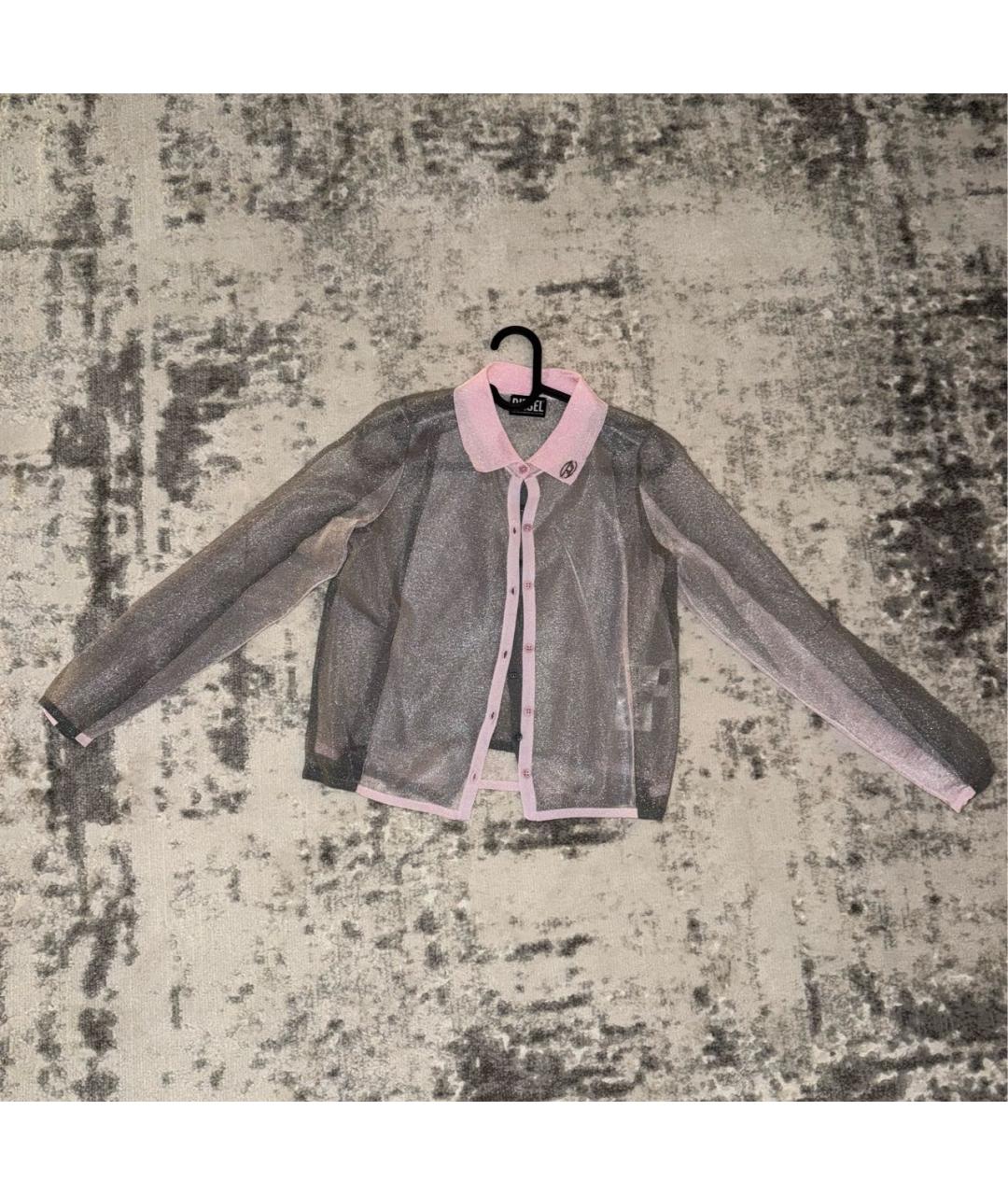 DIESEL Серая полиэстеровая рубашка, фото 9