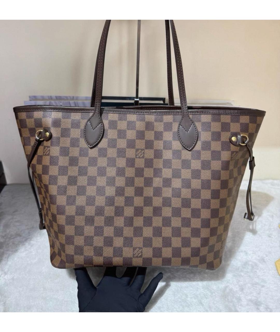 LOUIS VUITTON Коричневая сумка тоут, фото 3