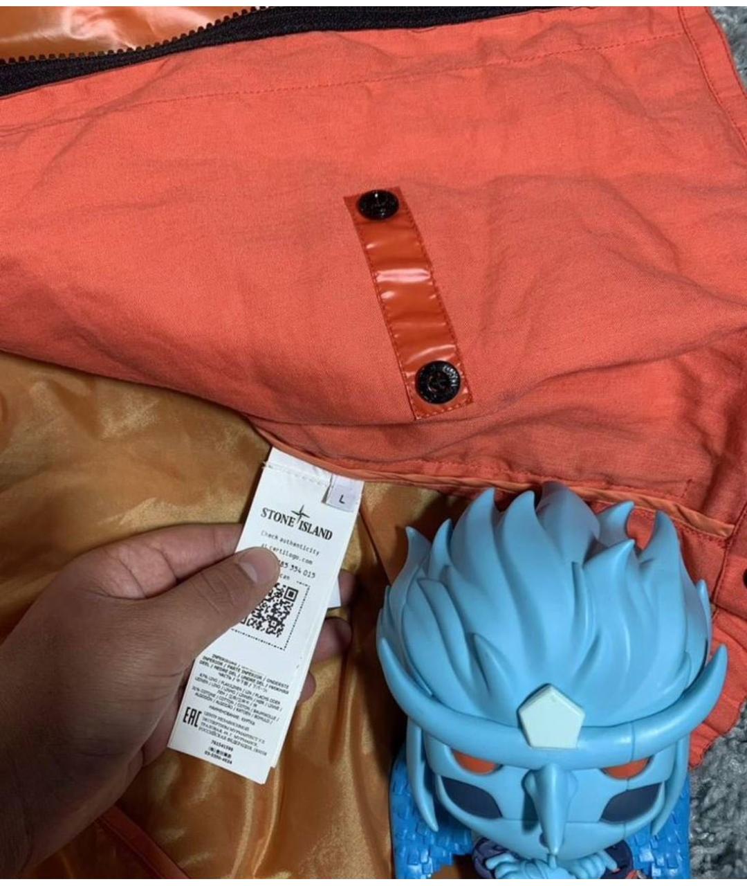 STONE ISLAND Оранжевая куртка, фото 5