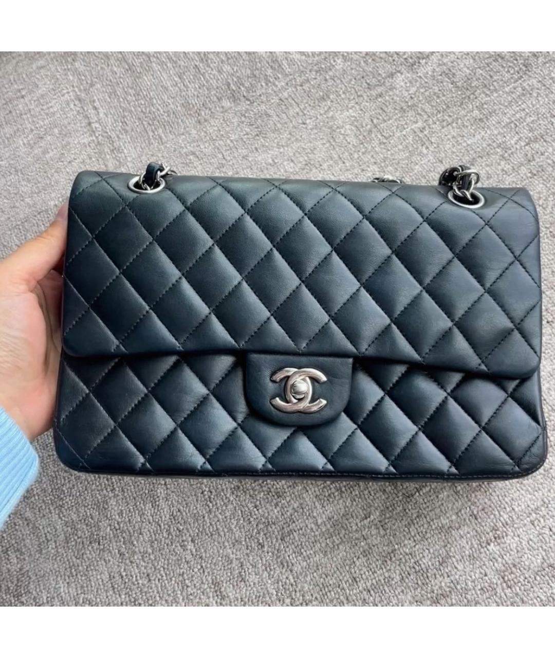 CHANEL Черная кожаная сумка через плечо, фото 5