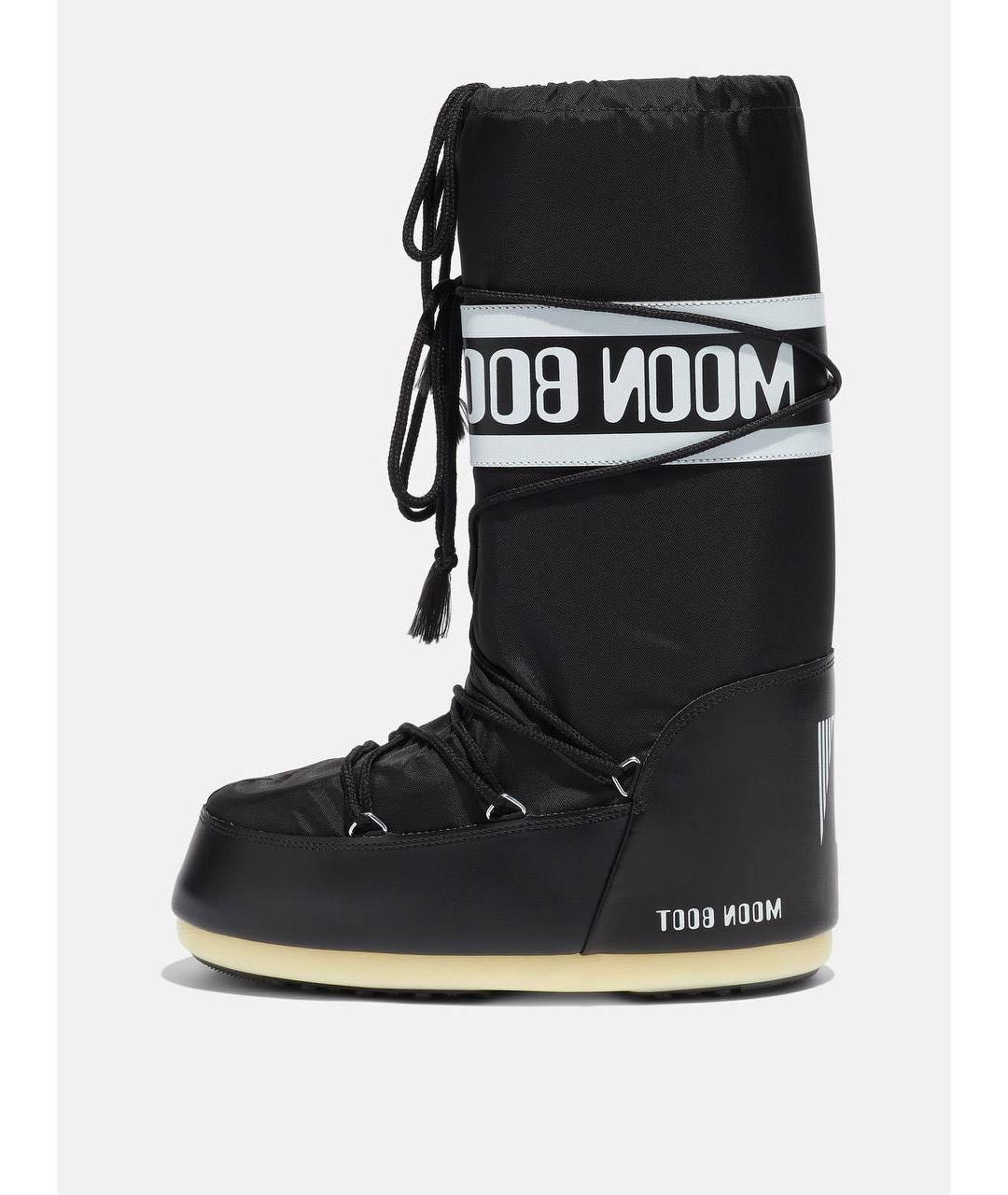 MOON BOOT Черные синтетические сапоги, фото 6