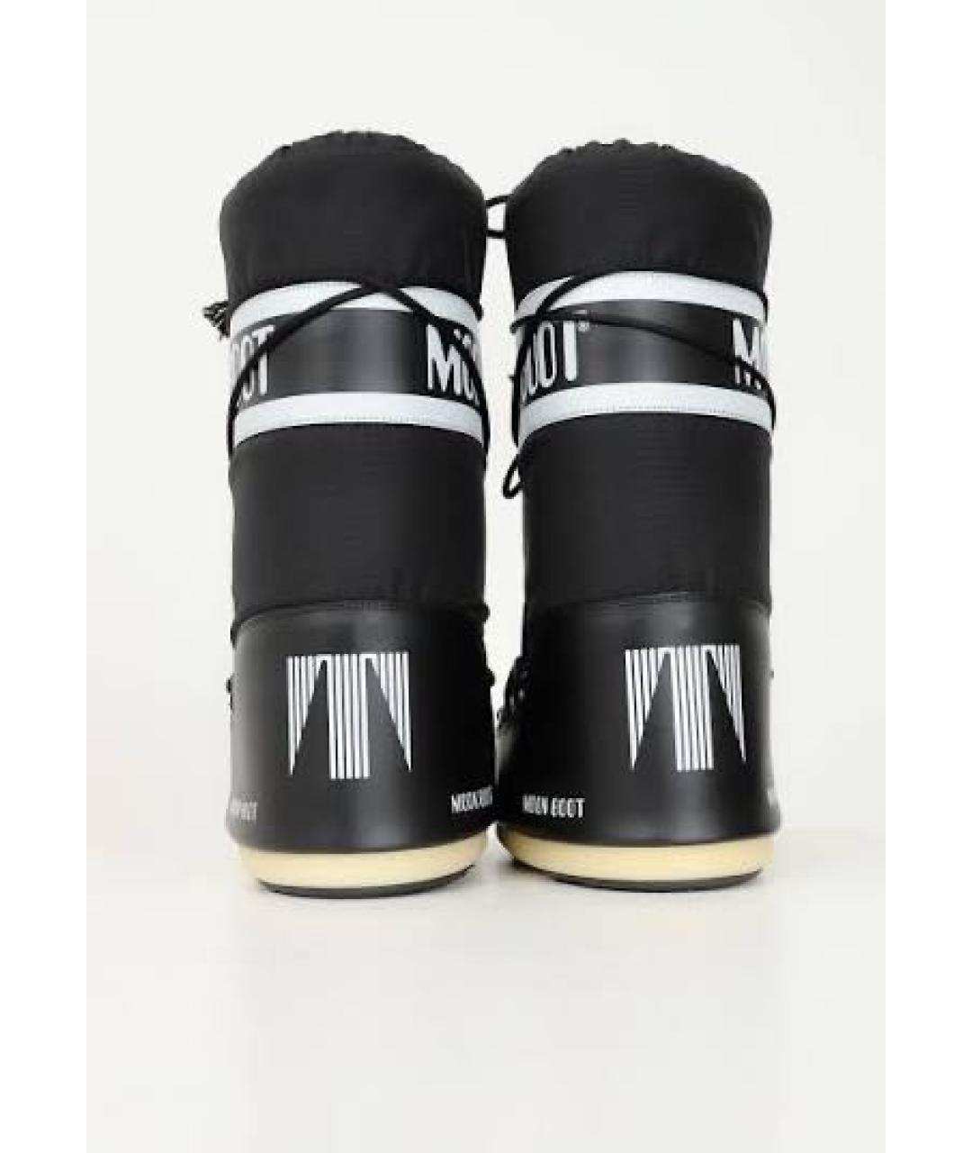 MOON BOOT Черные синтетические сапоги, фото 5