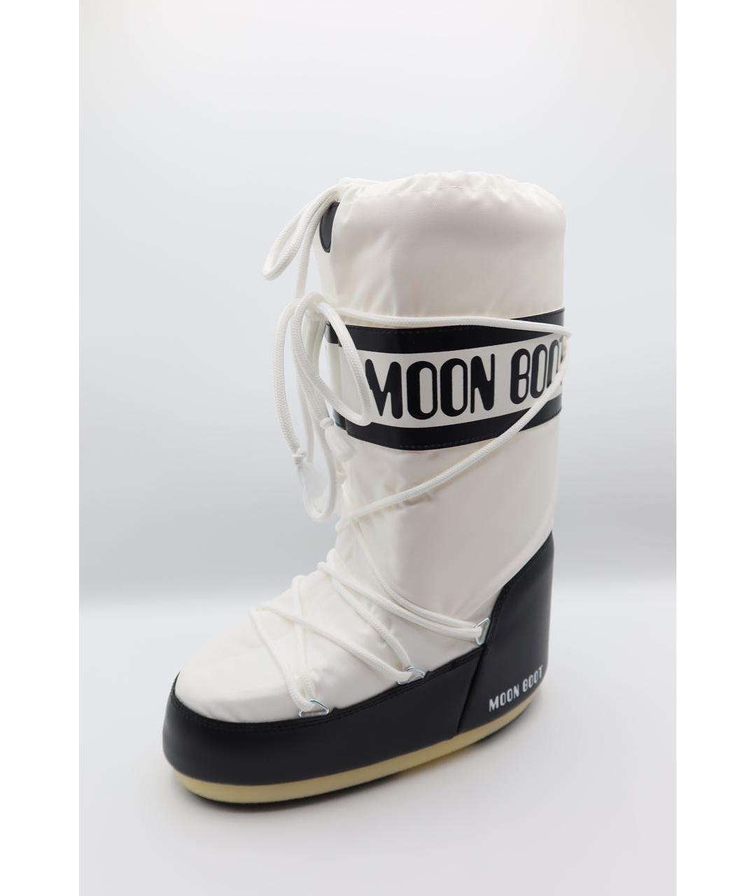 MOON BOOT Белые синтетические сапоги, фото 2