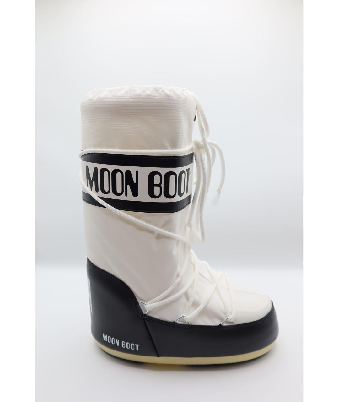 MOON BOOT Белые синтетические сапоги, фото 3