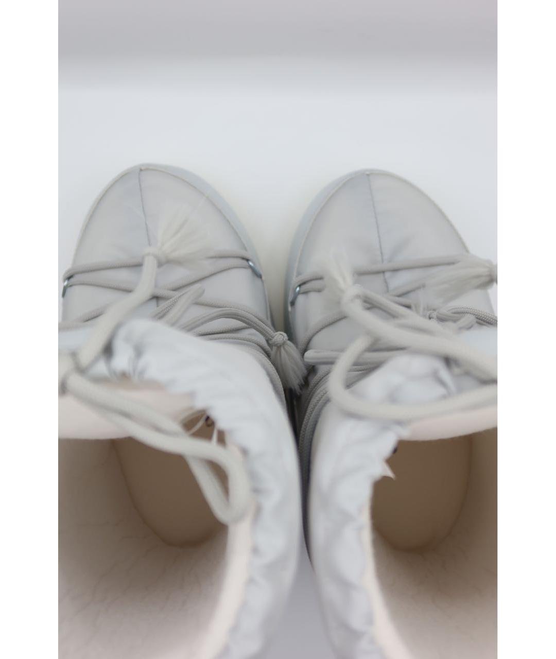 MOON BOOT Серые синтетические сапоги, фото 5