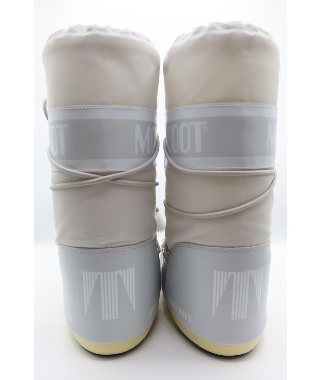 MOON BOOT Серые синтетические сапоги, фото 4