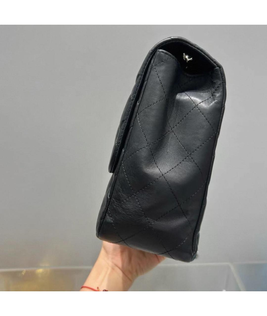 CHANEL Черная кожаная сумка через плечо, фото 3