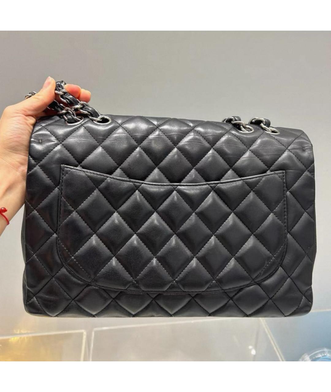 CHANEL Черная кожаная сумка через плечо, фото 2