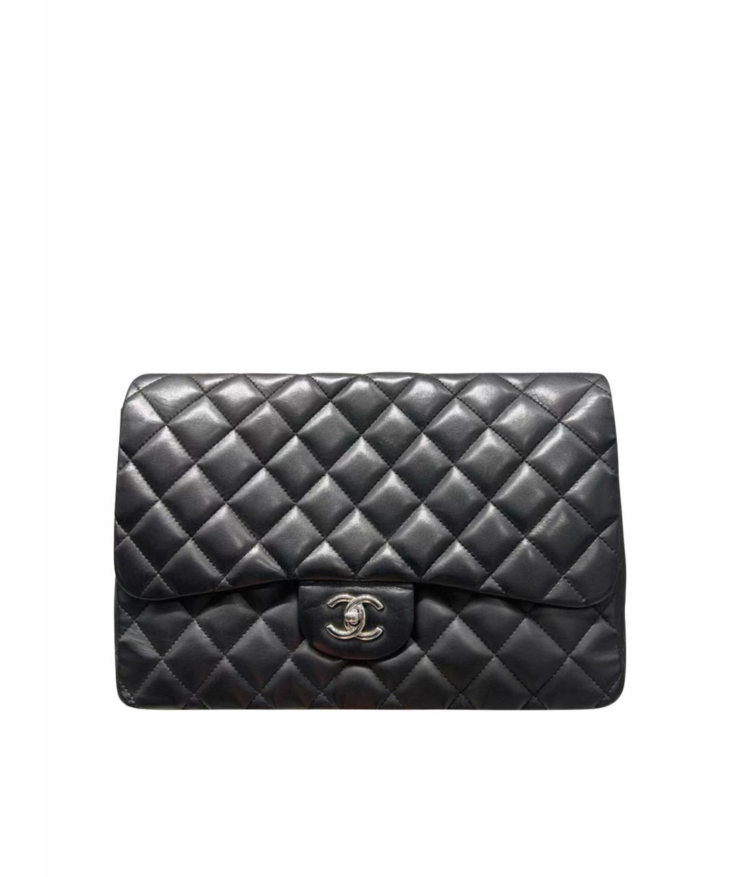CHANEL Черная кожаная сумка через плечо, фото 1