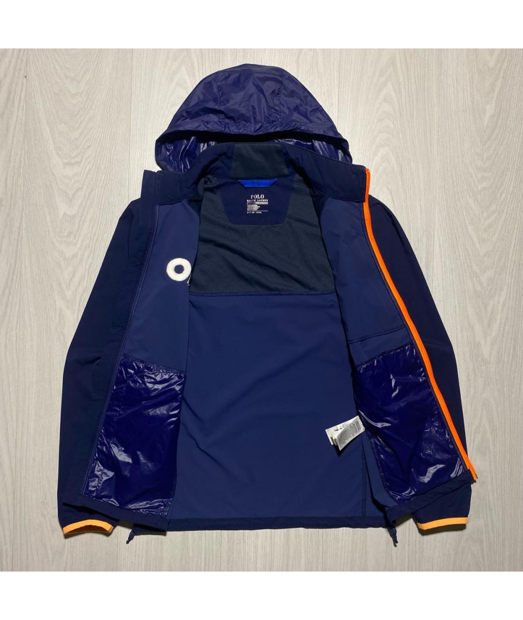 RALPH LAUREN Темно-синяя полиэстеровая куртка, фото 6