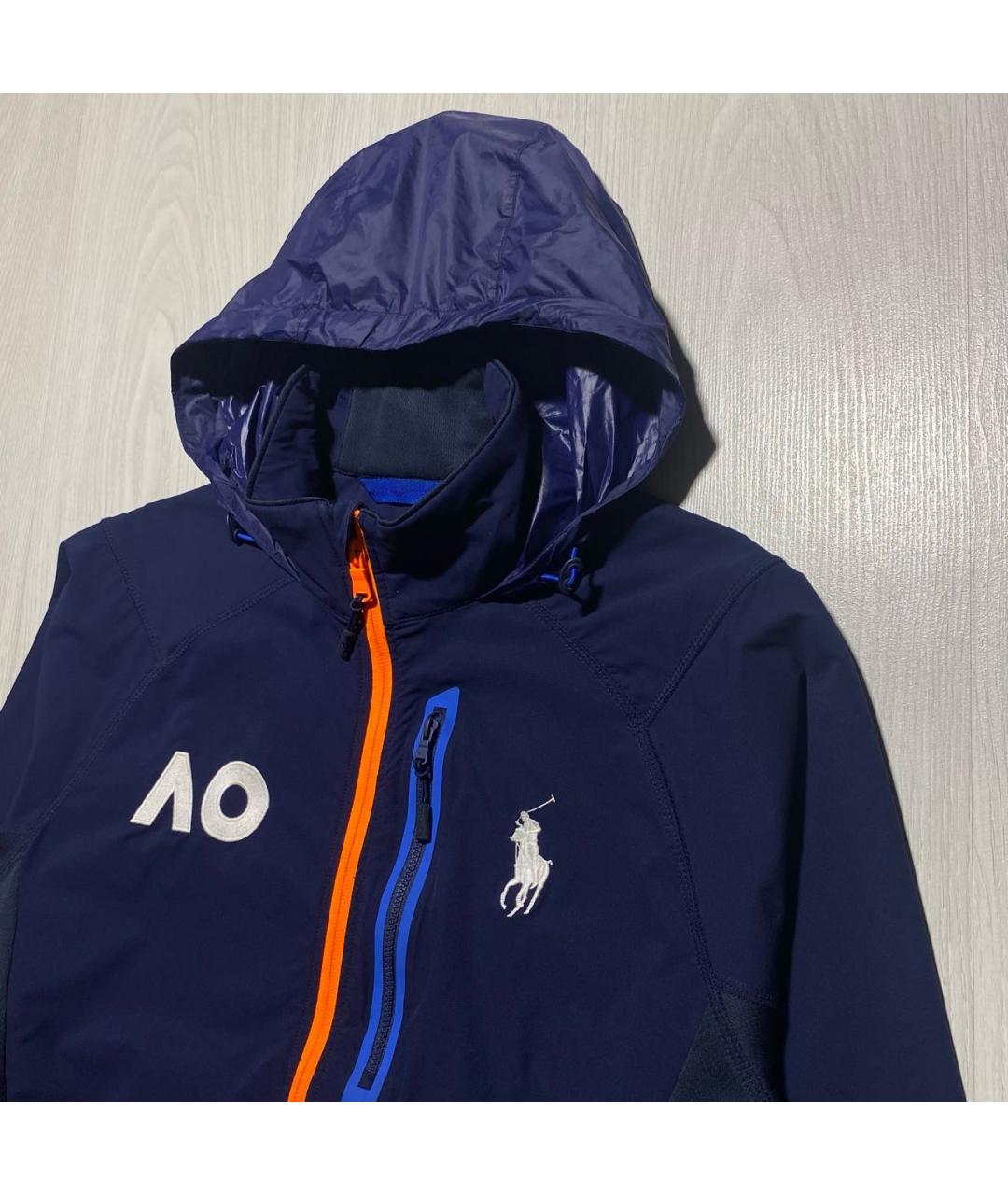 RALPH LAUREN Темно-синяя полиэстеровая куртка, фото 3