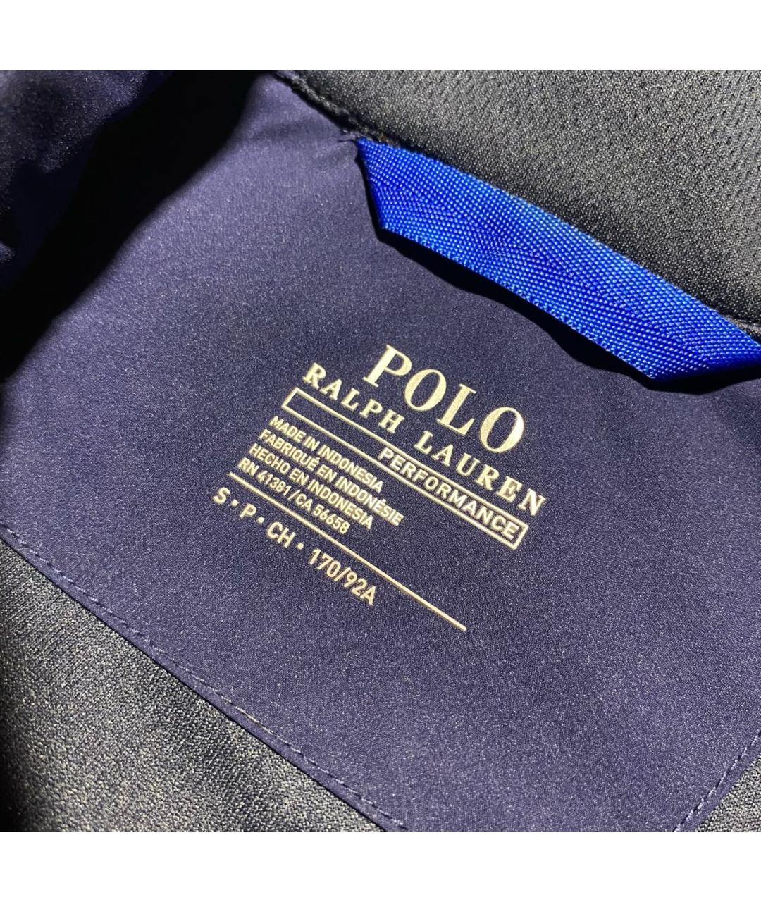 RALPH LAUREN Темно-синяя полиэстеровая куртка, фото 4