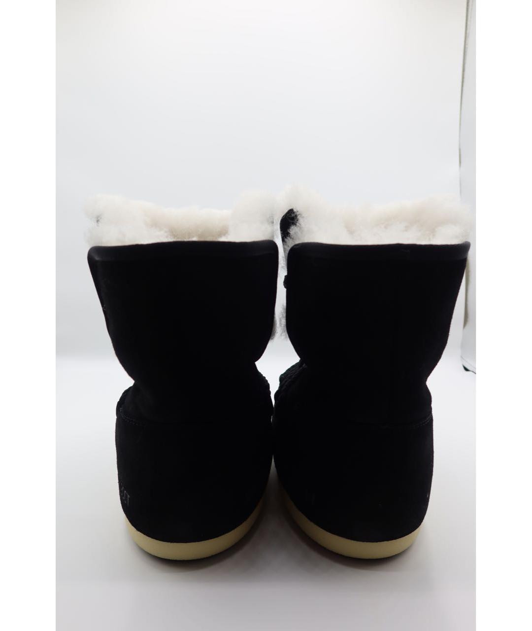 MOON BOOT Черные замшевые ботинки, фото 6