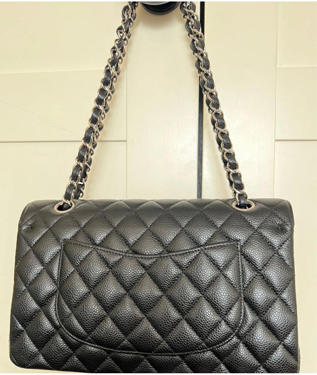 CHANEL Черная кожаная сумка через плечо, фото 3