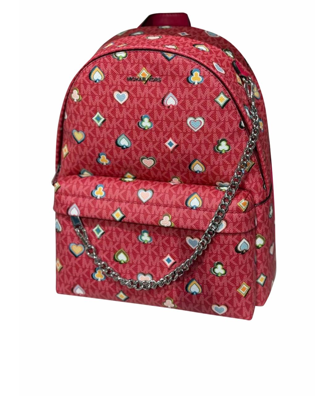 MICHAEL KORS Красный рюкзак из искусственной кожи, фото 1