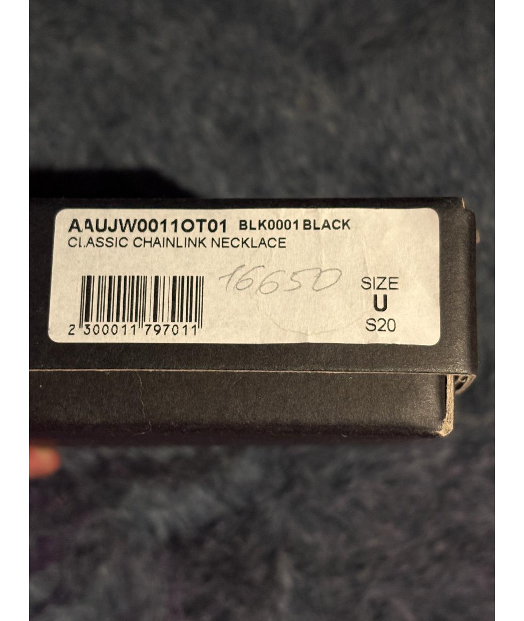 1017 ALYX 9SM Черная латунная цепочка, фото 5