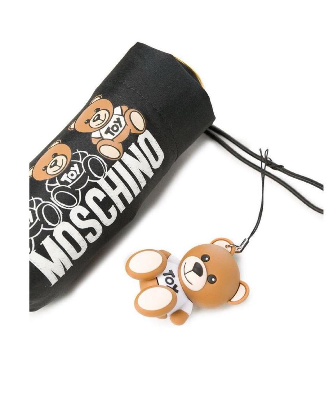 MOSCHINO Черный зонт, фото 4