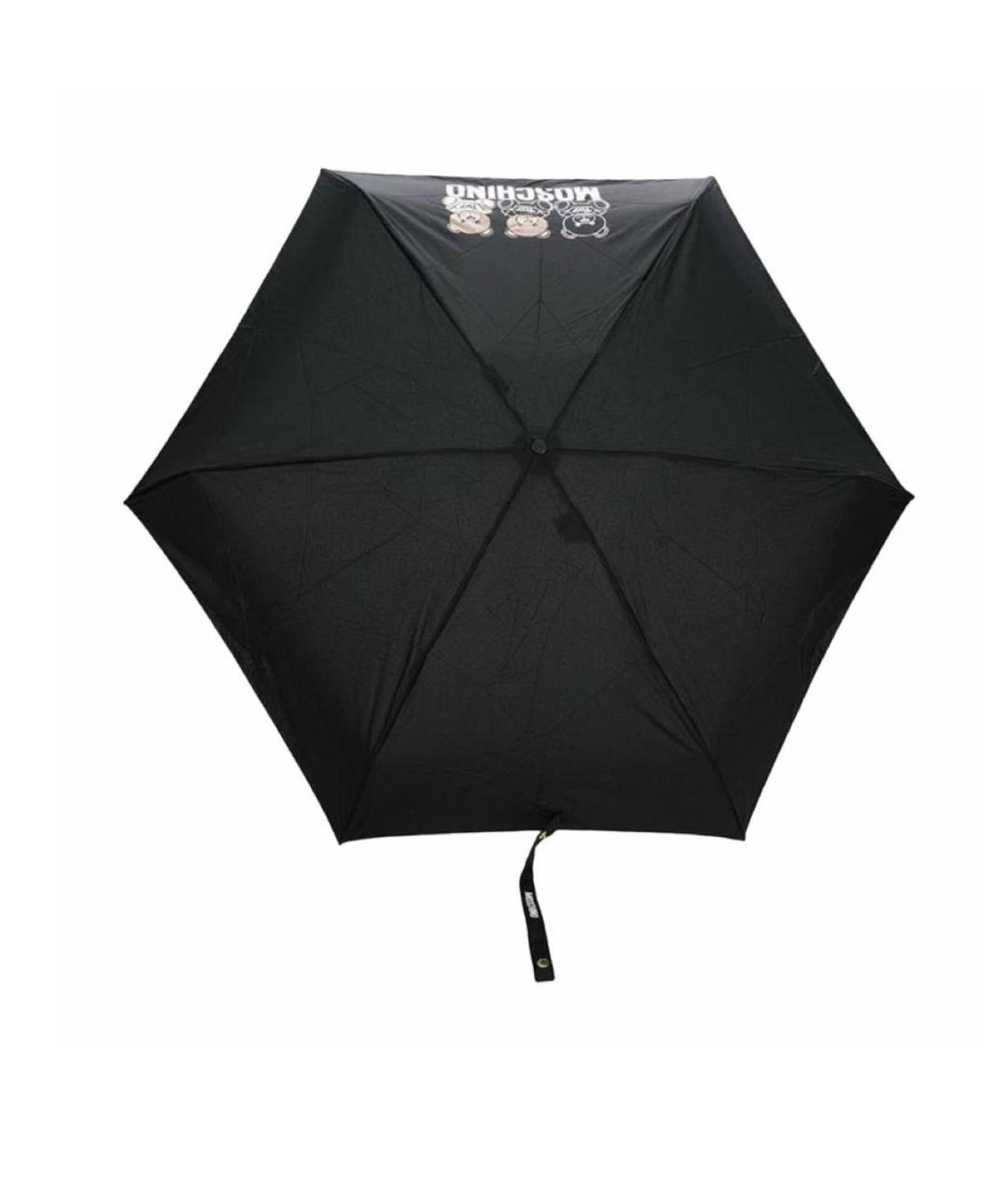 MOSCHINO Черный зонт, фото 2