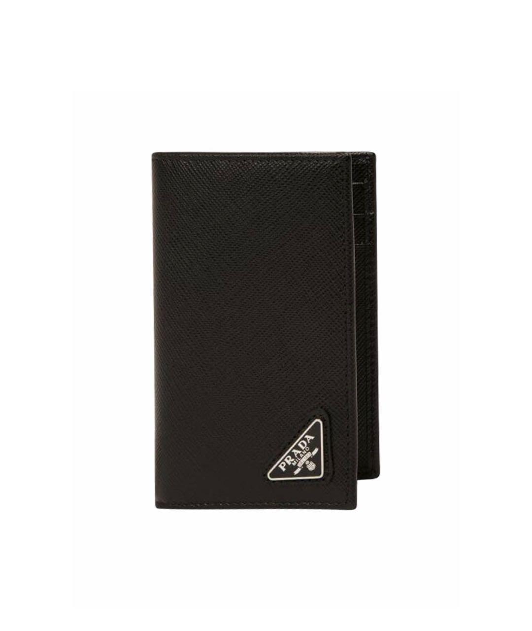 PRADA Черный кардхолдер из лакированной кожи, фото 2