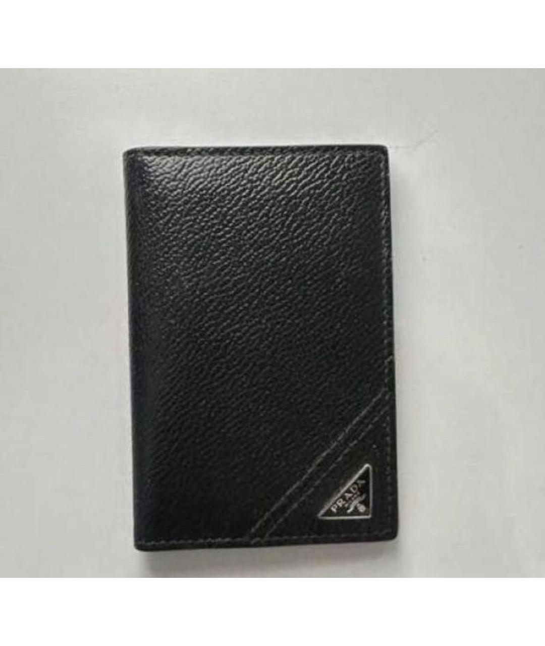 PRADA Черный кардхолдер из лакированной кожи, фото 4