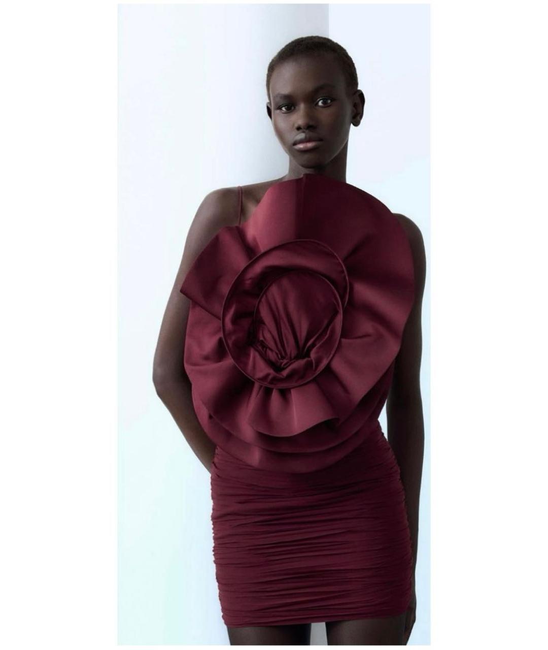 MAGDA BUTRYM Бордовое коктейльное платье, фото 3