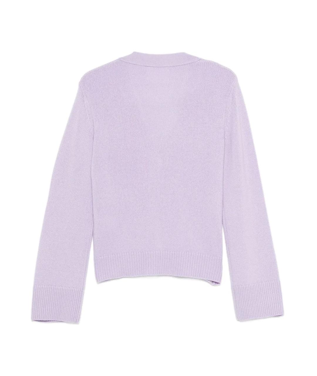 LISA YANG Фиолетовый кашемировый кардиган, фото 2