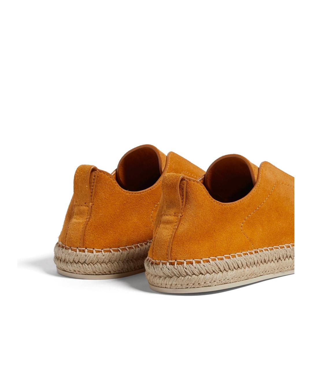 ZEGNA Оранжевое замшевые эспадрильи, фото 3