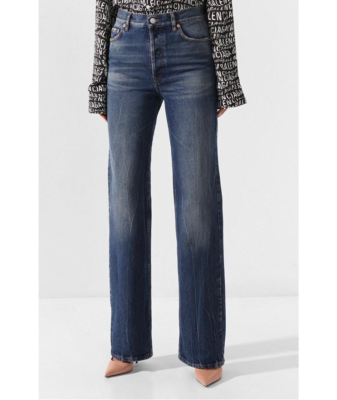 BALENCIAGA Темно-синие прямые джинсы, фото 2