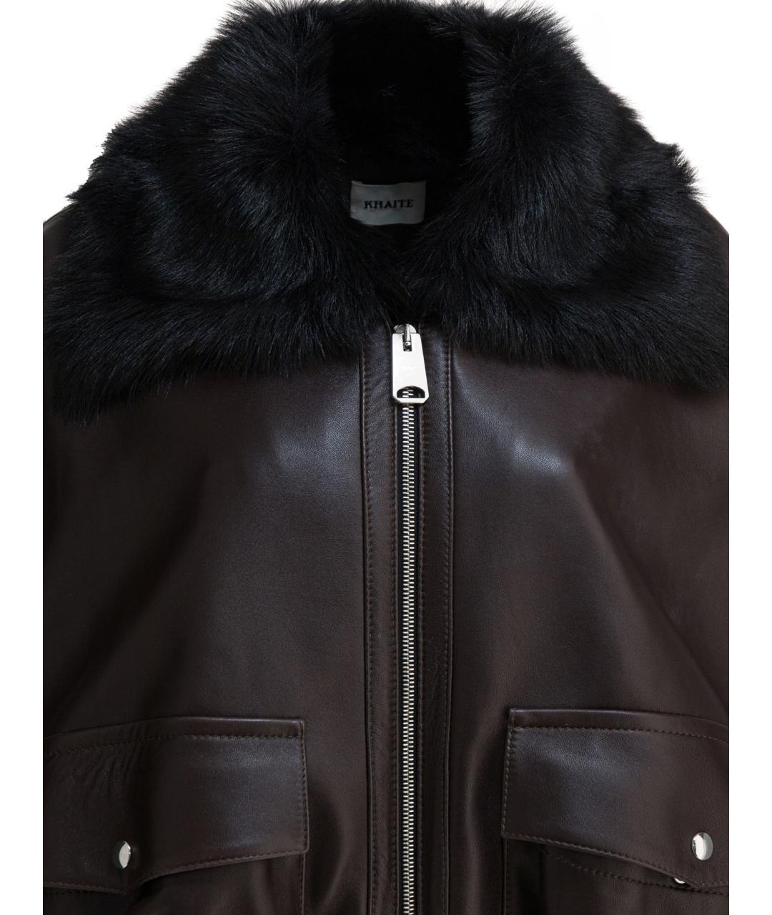 KHAITE Черная кожаная куртка, фото 3