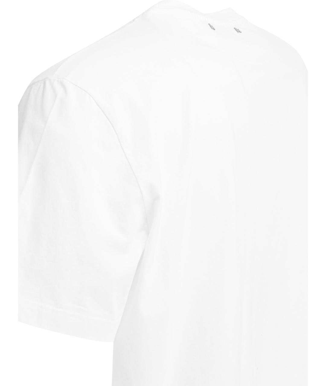 GOLDEN GOOSE DELUXE BRAND Белая хлопковая футболка, фото 3