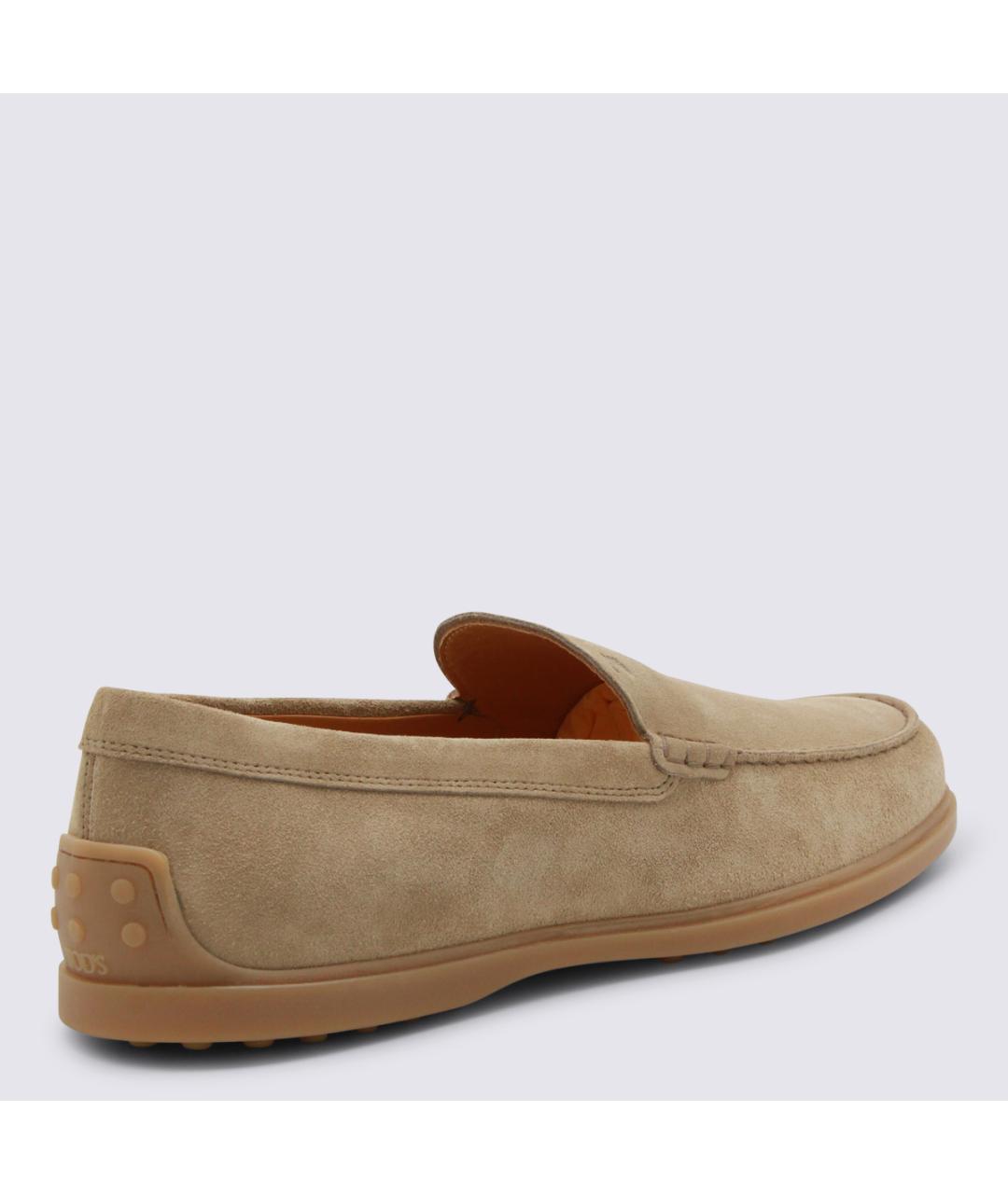 TOD'S Бежевые замшевые мокасины, фото 3