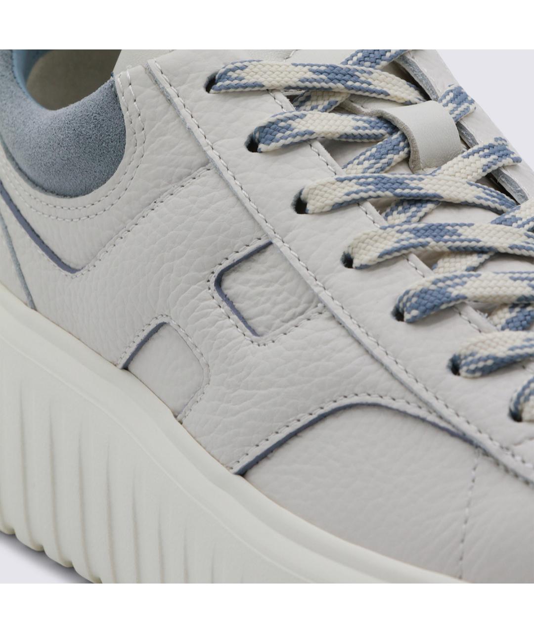 HOGAN Серые кожаные кеды, фото 4