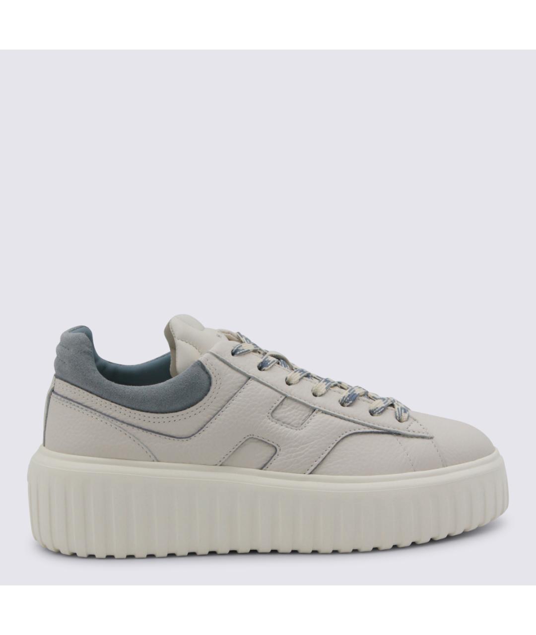 HOGAN Серые кожаные кеды, фото 5