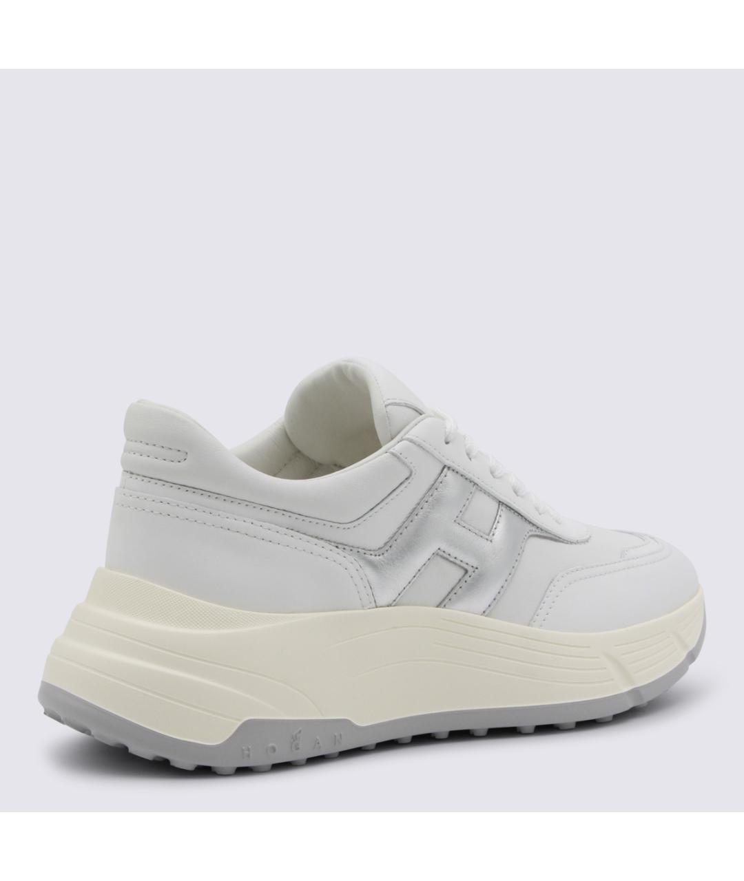 HOGAN Белые кожаные кроссовки, фото 3