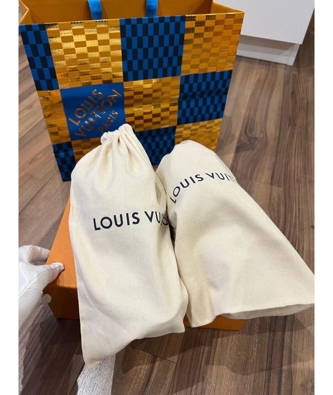 LOUIS VUITTON Черные сандалии из экзотической кожи, фото 5