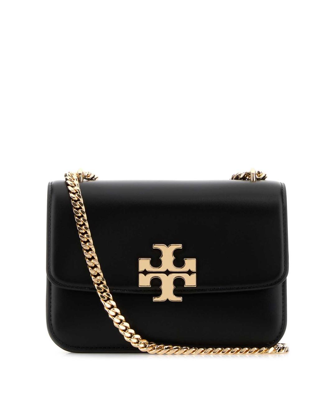 TORY BURCH Черная кожаная сумка через плечо, фото 1