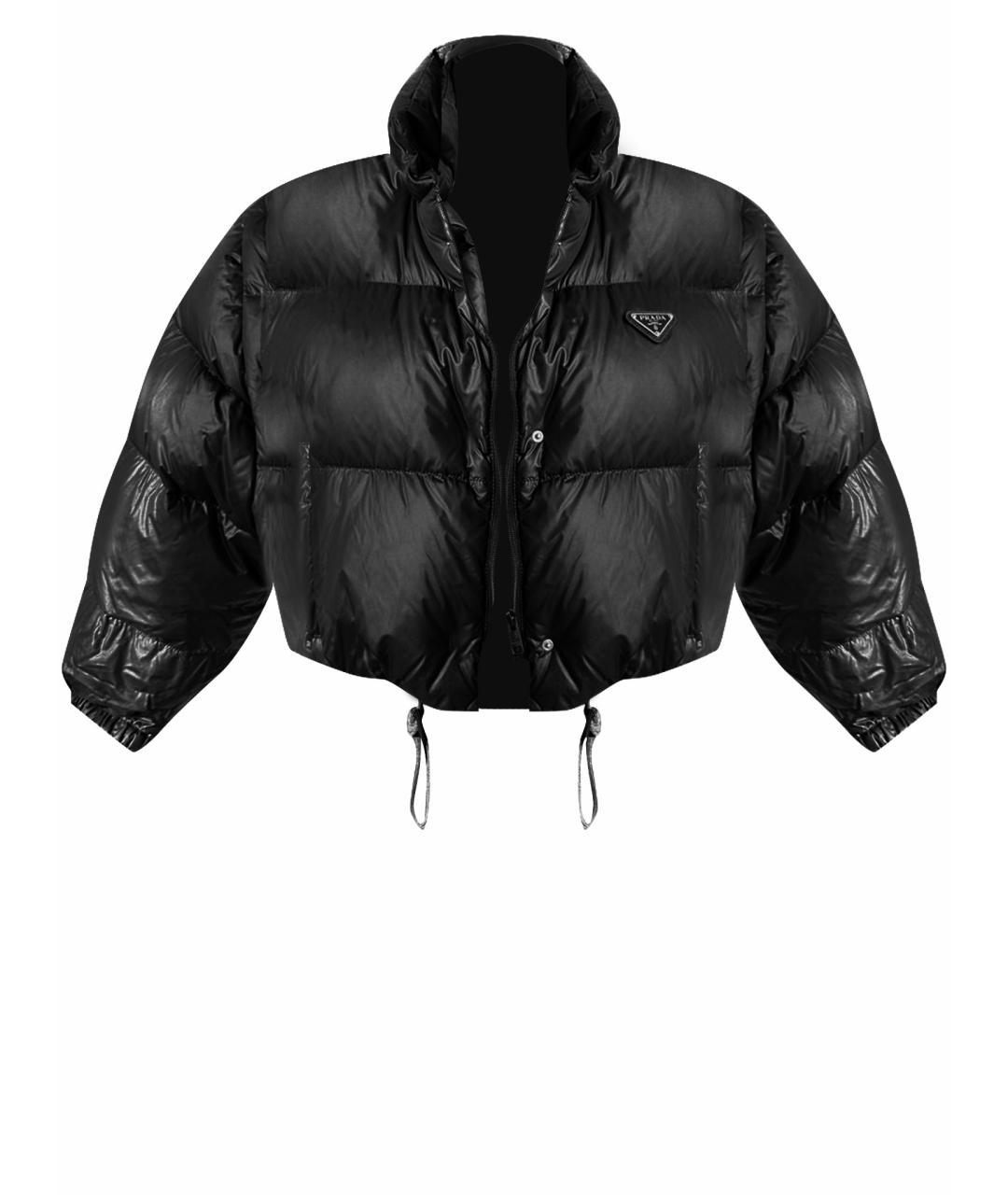 PRADA Черный синтетический пуховик, фото 3