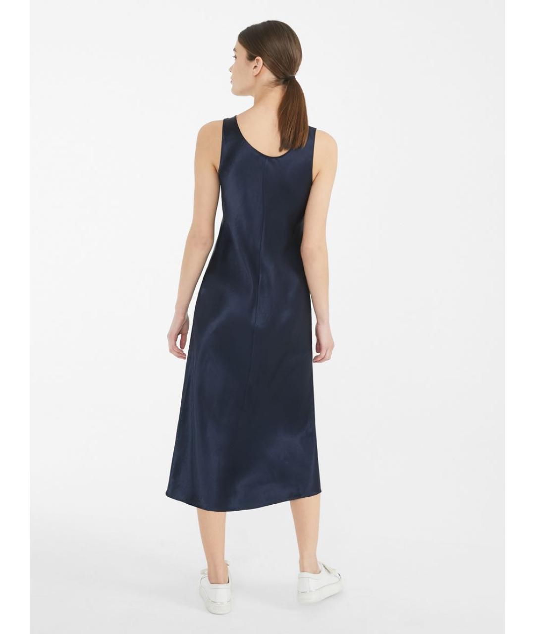 MAX MARA Темно-синее ацетатное вечернее платье, фото 2