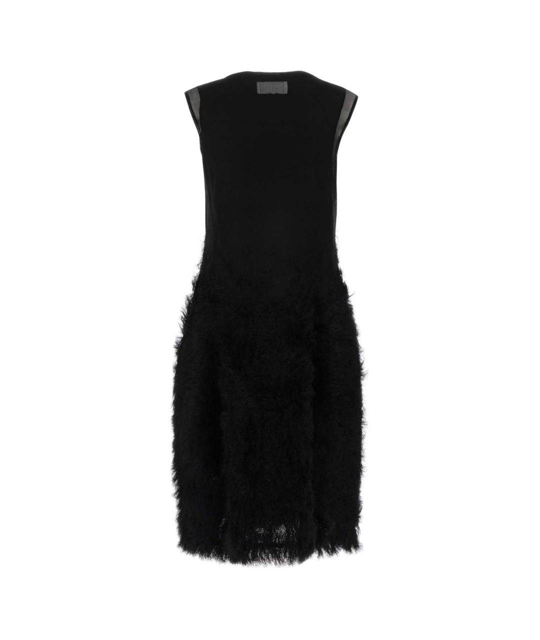 MAISON MARGIELA Черное шелковое коктейльное платье, фото 2