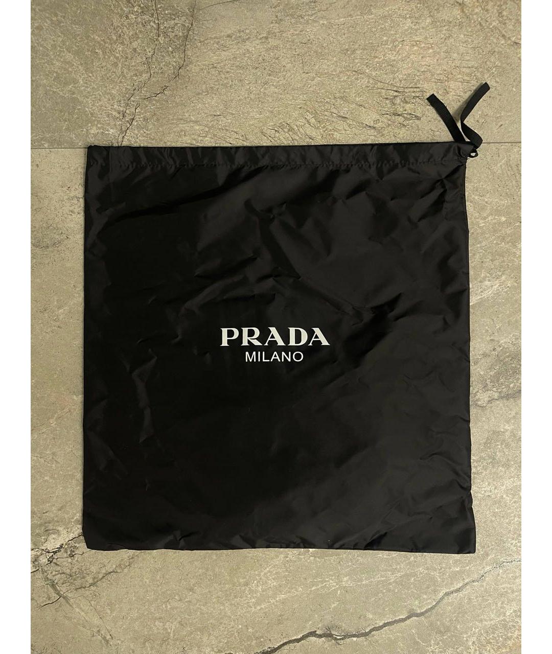 PRADA Черные резиновые низкие кроссовки / кеды, фото 5