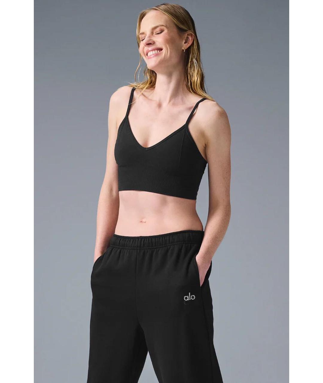 ALO YOGA Черная майка, фото 2