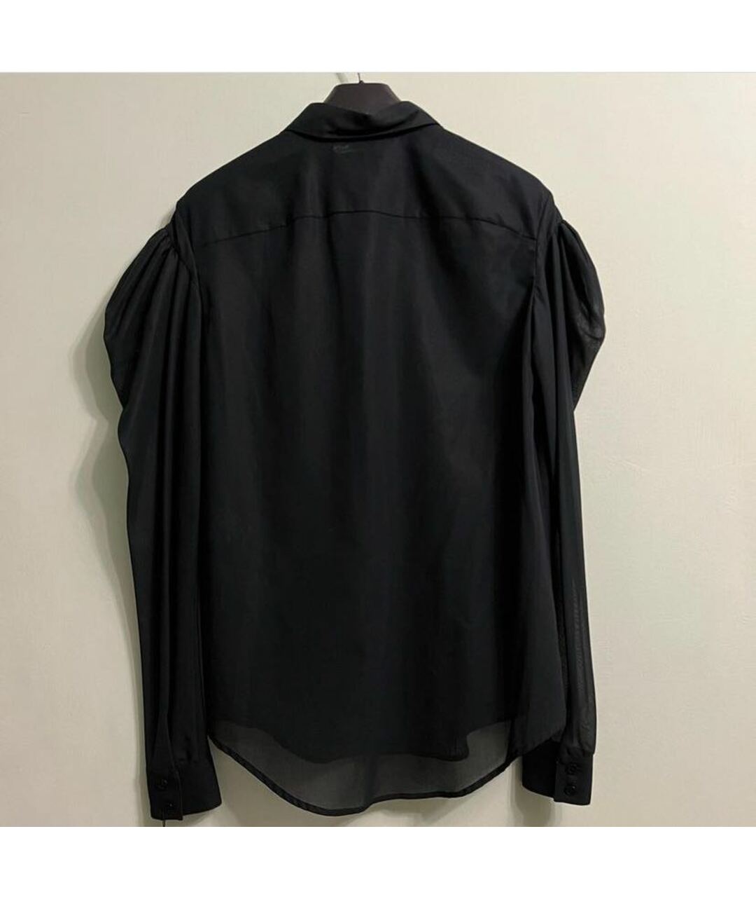 SAINT LAURENT Черная хлопковая рубашка, фото 3