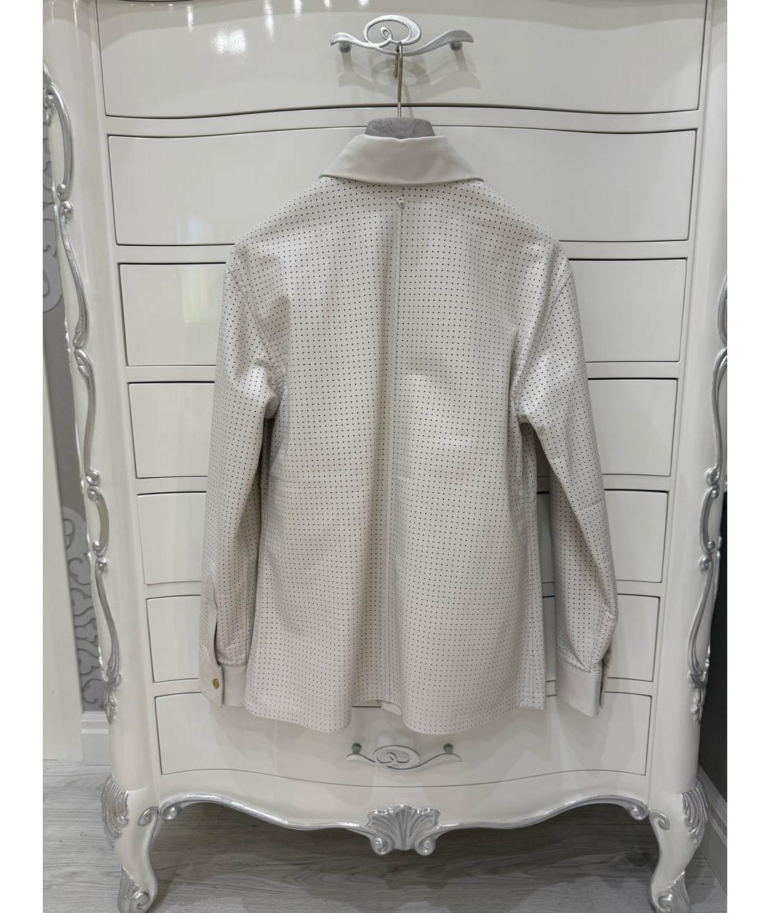 LORENA ANTONIAZZI Белая кожаная рубашка, фото 2