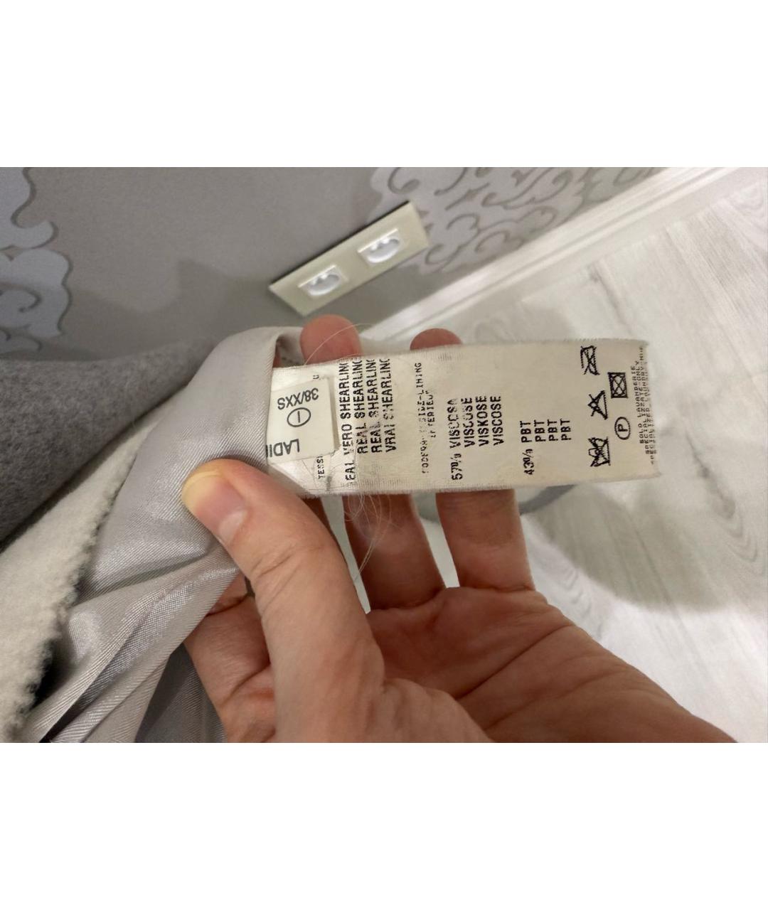 FABIANA FILIPPI Серое кашемировое пальто, фото 5