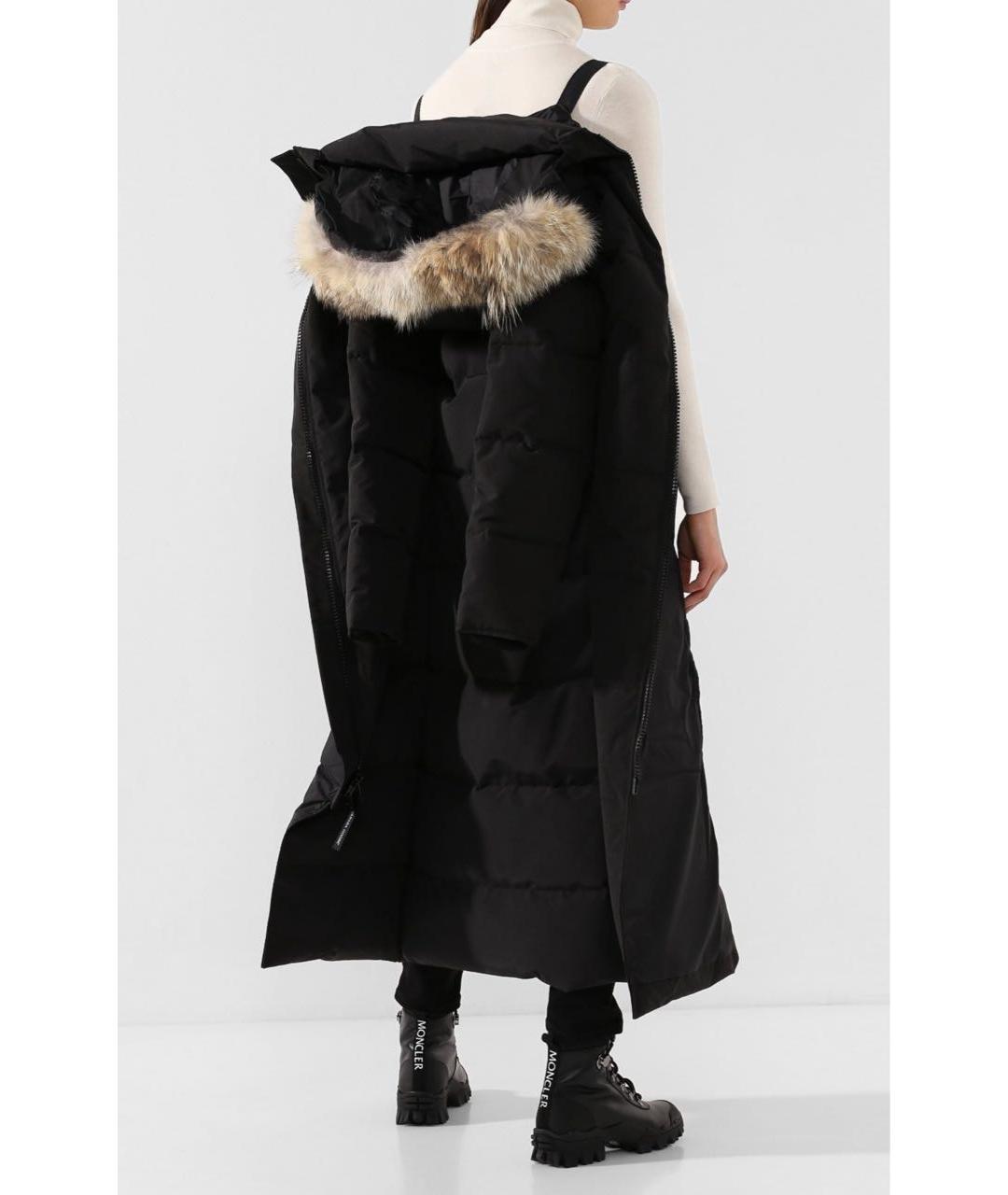 CANADA GOOSE Черный полиэстеровый пуховик, фото 8