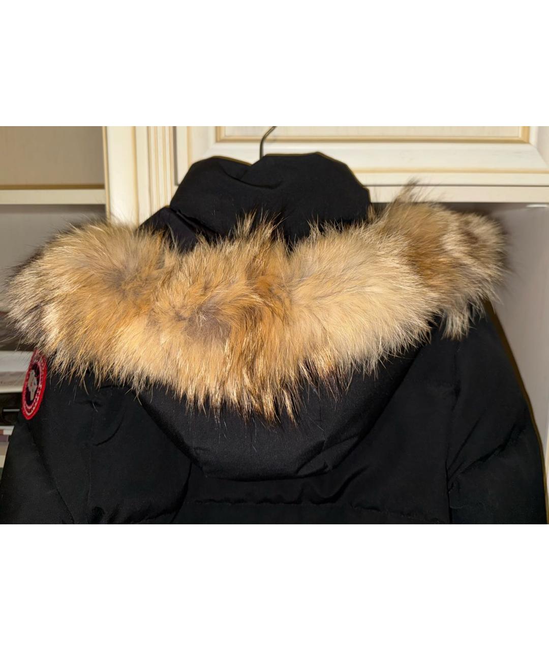 CANADA GOOSE Черный полиэстеровый пуховик, фото 5