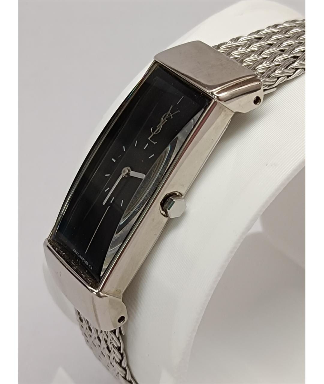 SAINT LAURENT Серебряные металлические часы, фото 2