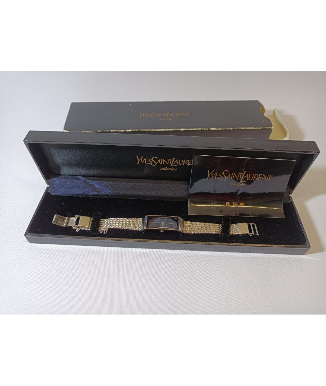 SAINT LAURENT Серебряные металлические часы, фото 7