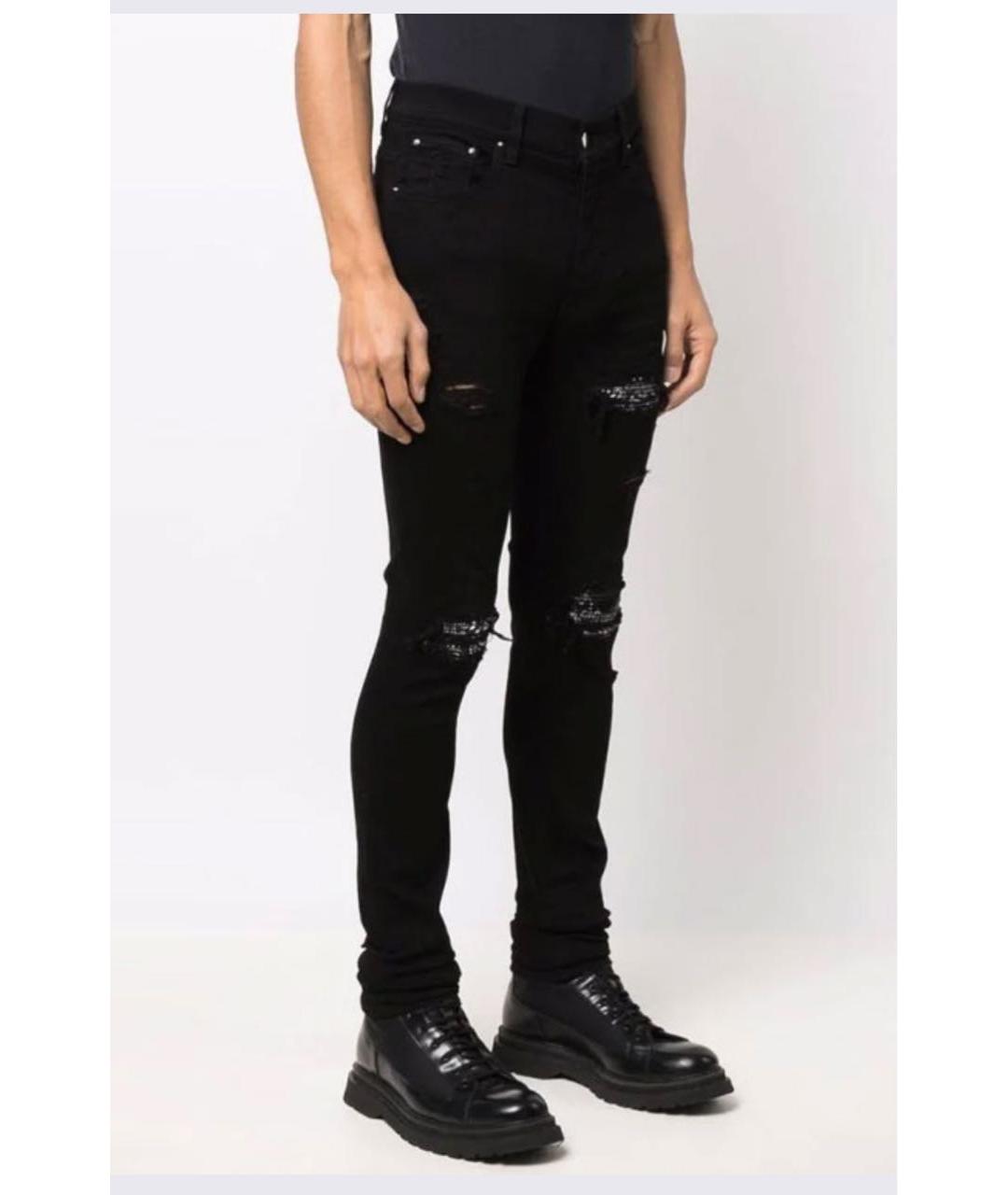 AMIRI Черные джинсы скинни, фото 2
